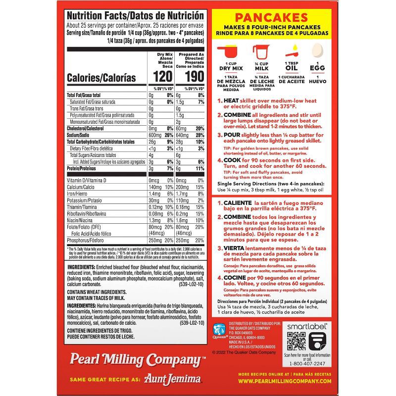slide 5 of 5, Pearl Milling Company Original Pancake & Waffle Mix - 2lb, 2 lb