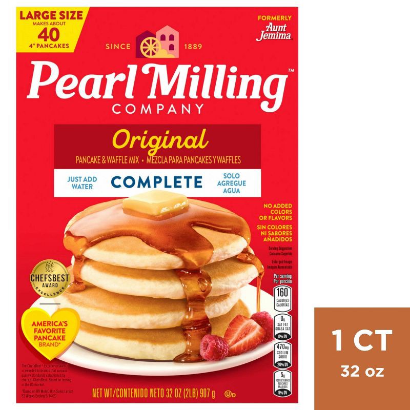 slide 1 of 5, Pearl Milling Company Original Complete Pancake & Waffle Mix - 2lb, 2 lb