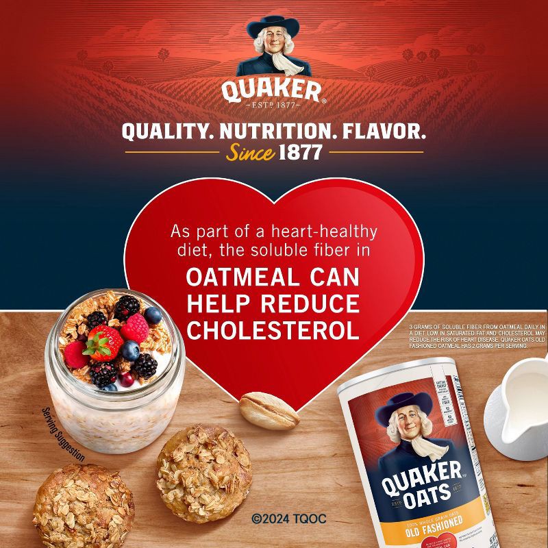 slide 4 of 8, Quaker Oats Old Fashioned Oats - 42oz, 42 oz