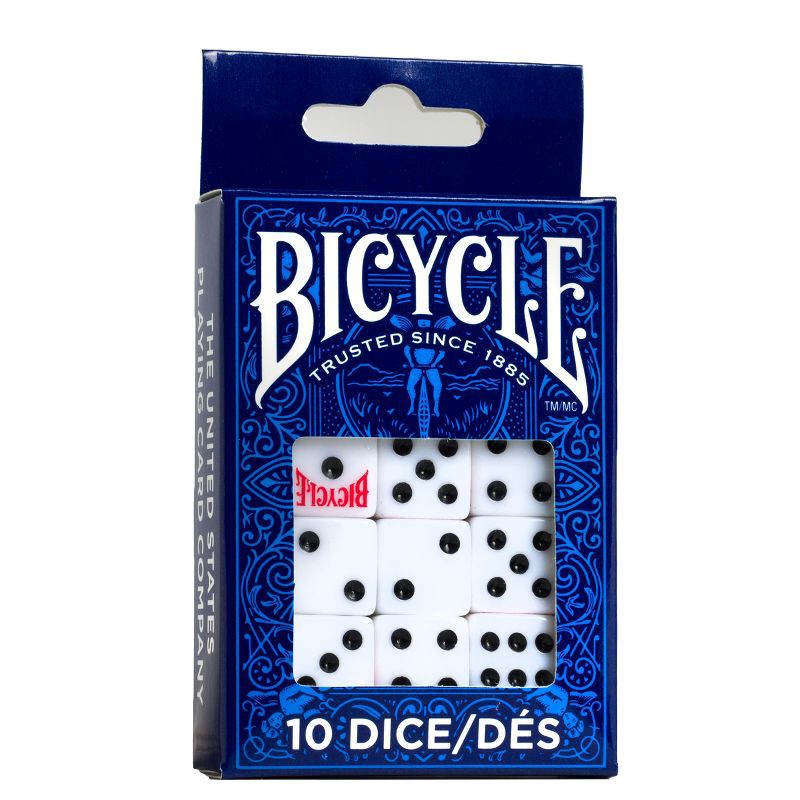 slide 1 of 5, Bicycle Dice - Pack of 10, 1 ct