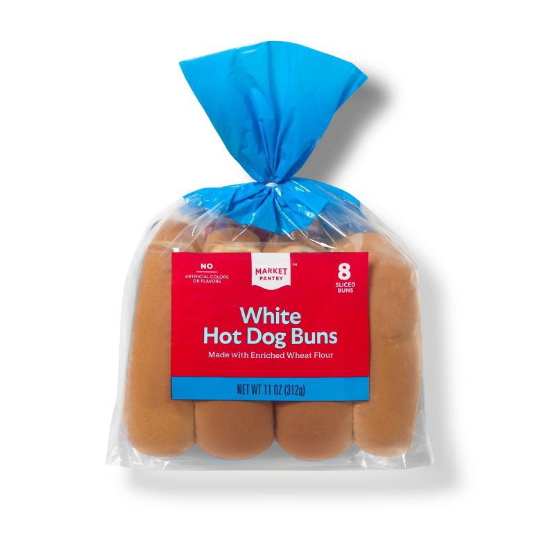 slide 1 of 3, Hot Dog Buns - 11oz/8ct - Market Pantry™, 8 ct; 11 oz