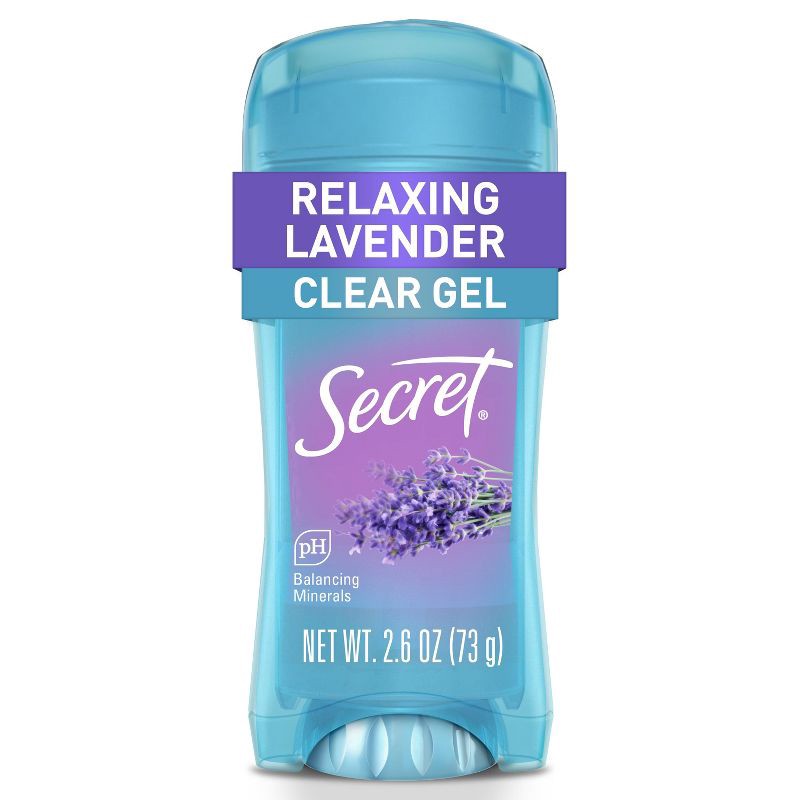 slide 9 of 10, Secret Fresh Clear Gel Deodorant - Relaxing Refreshing Lavender - 2.6 oz, 2.6 oz