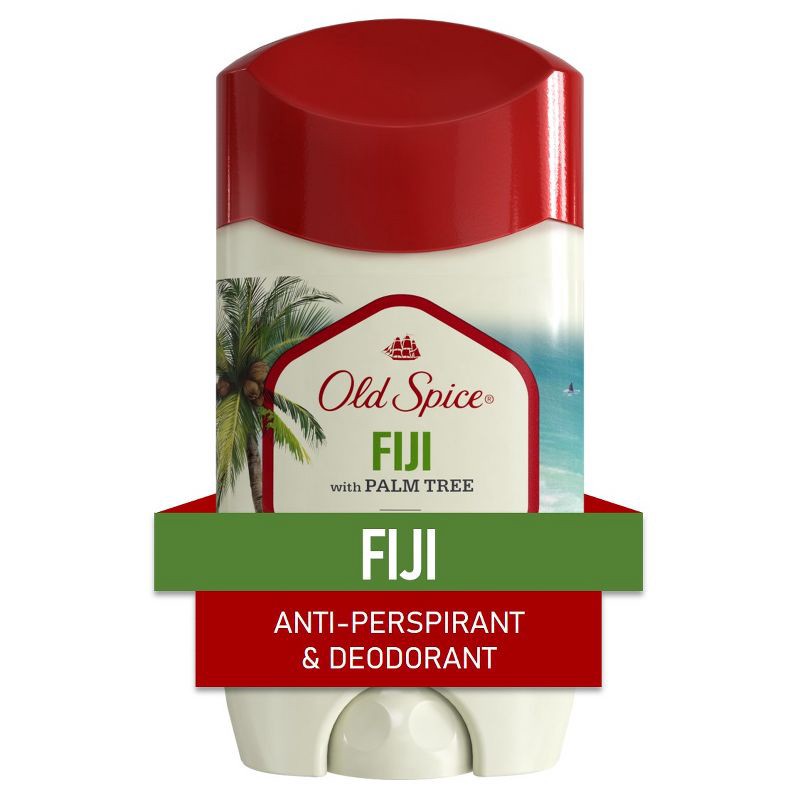 slide 1 of 10, Old Spice Men's Fiji with Palm Tree Antiperspirant & Deodorant - 2.6oz, 2.6 oz