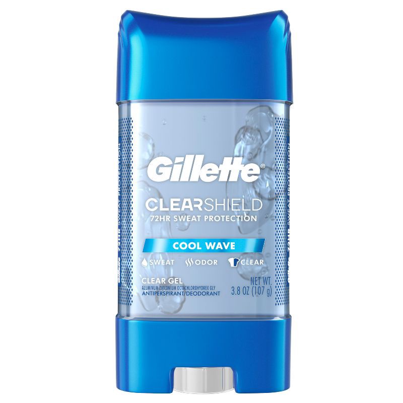 slide 1 of 11, Gillette Clear Gel Antiperspirant Deodorant for Men - Cool Wave - 3.8oz, 3.8 oz