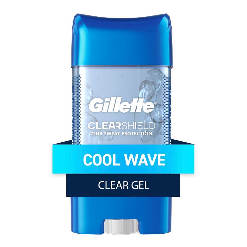 slide 11 of 11, Gillette Clear Gel Antiperspirant Deodorant for Men - Cool Wave - 3.8oz, 3.8 oz