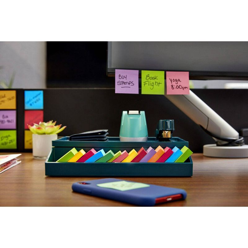 slide 15 of 21, Post-it® Super Sticky Notes, 1 7/8 in. x 1 7/8 in., Energy Boost Collection, 6 Pads/Pack, 45 Sheets/Pad: Multicolor, Uncoated Paper, 1 ct