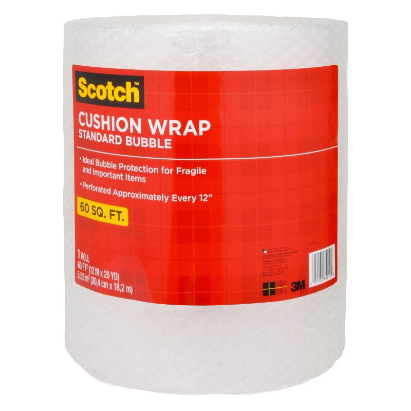 slide 1 of 9, Scotch 60 sq ft Cushion Wrap Perforated, 60 sq ft