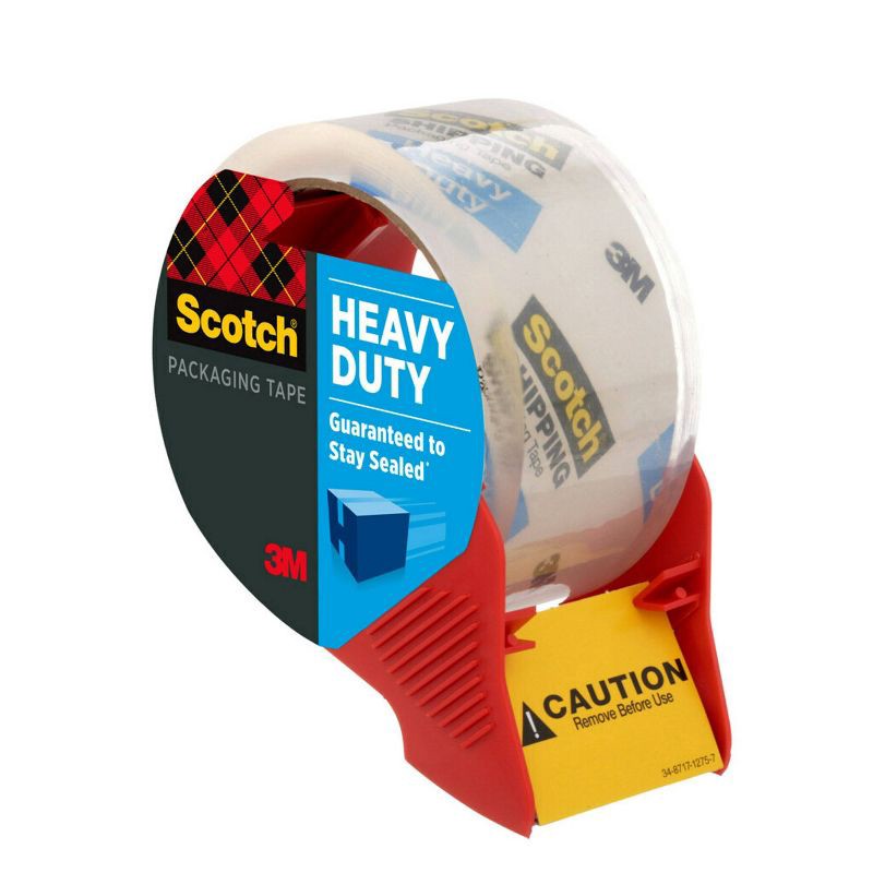 slide 14 of 14, Scotch 2pk Heavy Duty Packaging Tape with Dispenser, 2 ct