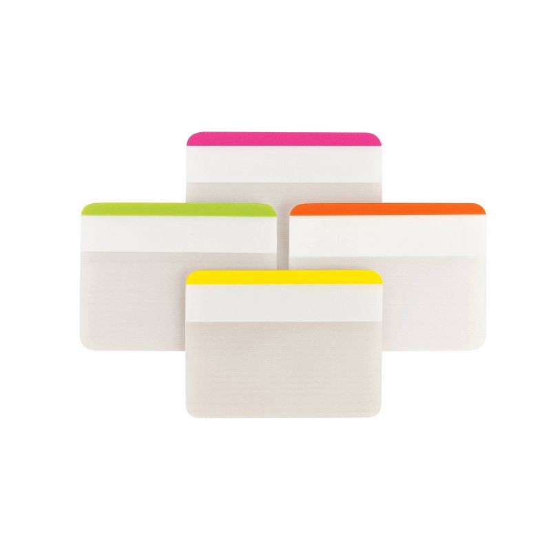 slide 2 of 10, Post-it 24ct 2" Durable Lined Filing Tabs 4 Colors, 24 ct