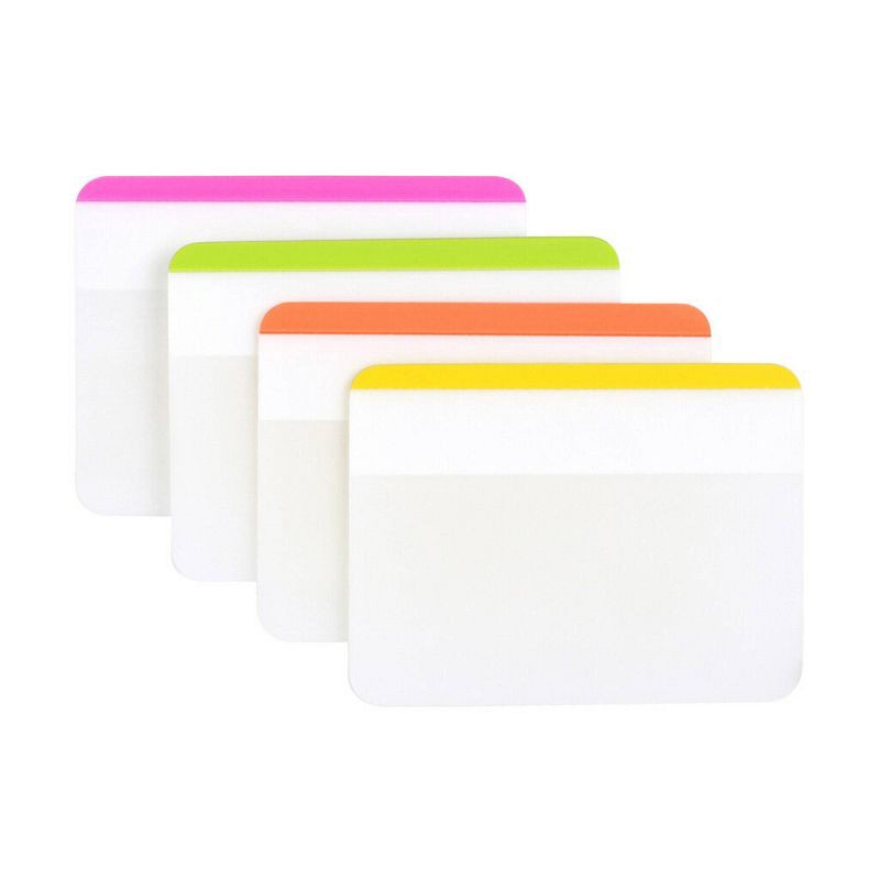 slide 4 of 10, Post-it 24ct 2" Durable Lined Filing Tabs 4 Colors, 24 ct