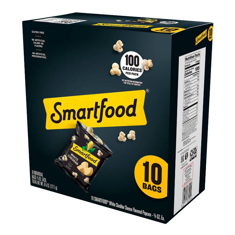 slide 5 of 7, Smartfood White Cheddar Cheese Flavored Popcorn Multipack - 6.25oz/10ct, 6.25 oz, 10 ct