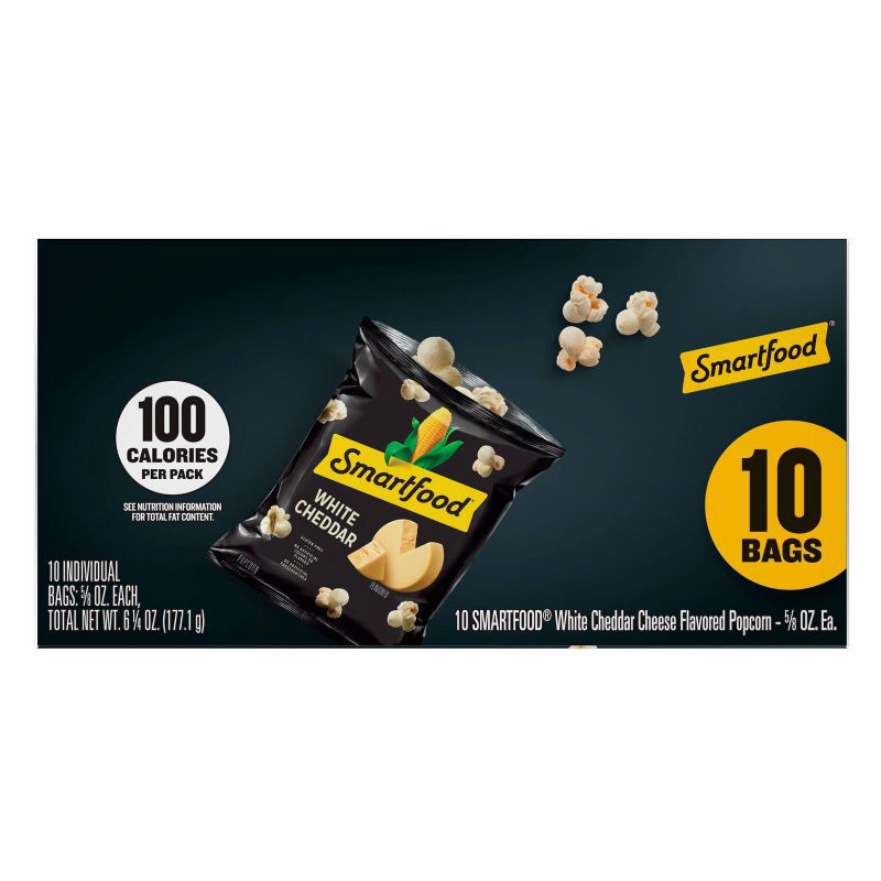 slide 6 of 7, Smartfood White Cheddar Cheese Flavored Popcorn Multipack - 6.25oz/10ct, 6.25 oz, 10 ct