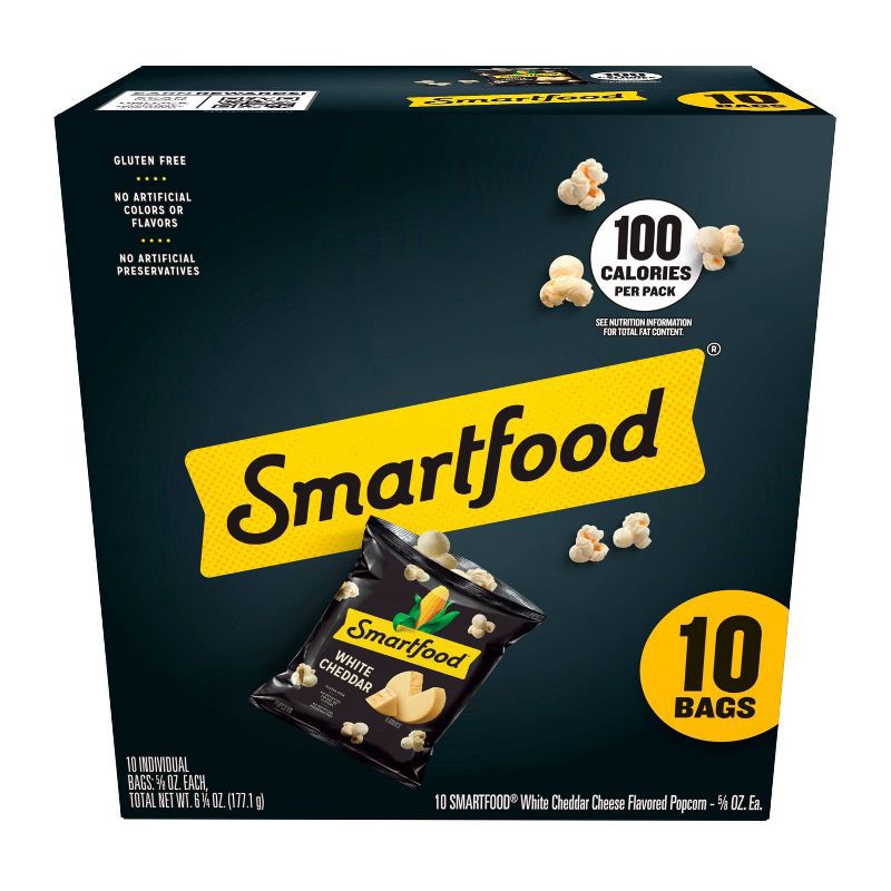 slide 1 of 7, Smartfood White Cheddar Cheese Flavored Popcorn Multipack - 6.25oz/10ct, 6.25 oz, 10 ct