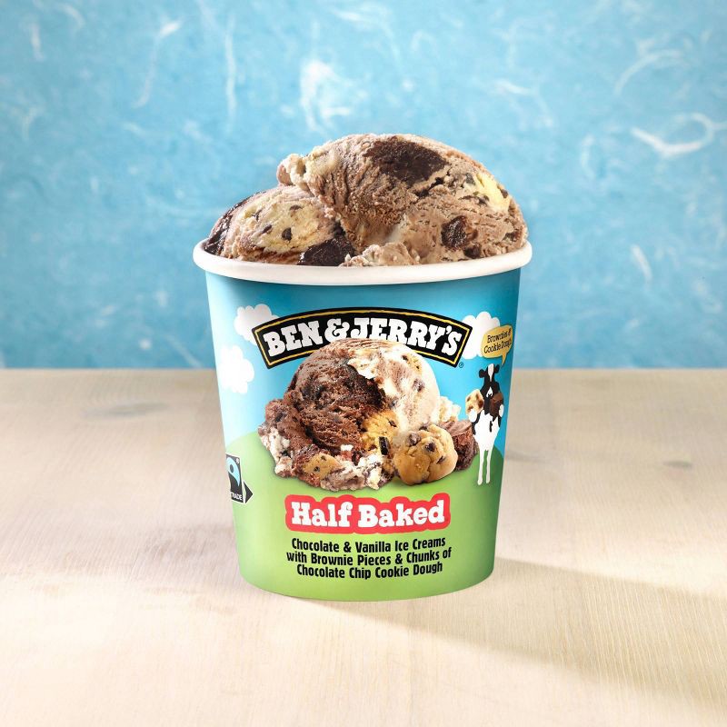 slide 3 of 7, Ben & Jerry's Half Baked Chocolate & Vanilla Ice Cream - 16oz, 16 oz