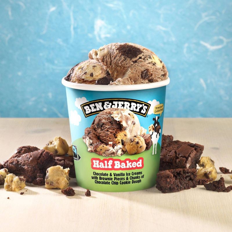 slide 4 of 7, Ben & Jerry's Half Baked Chocolate & Vanilla Ice Cream - 16oz, 16 oz