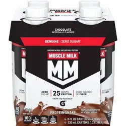 Muscle Milk Genuine Protein Shake - Chocolate - 11 fl oz/4pk