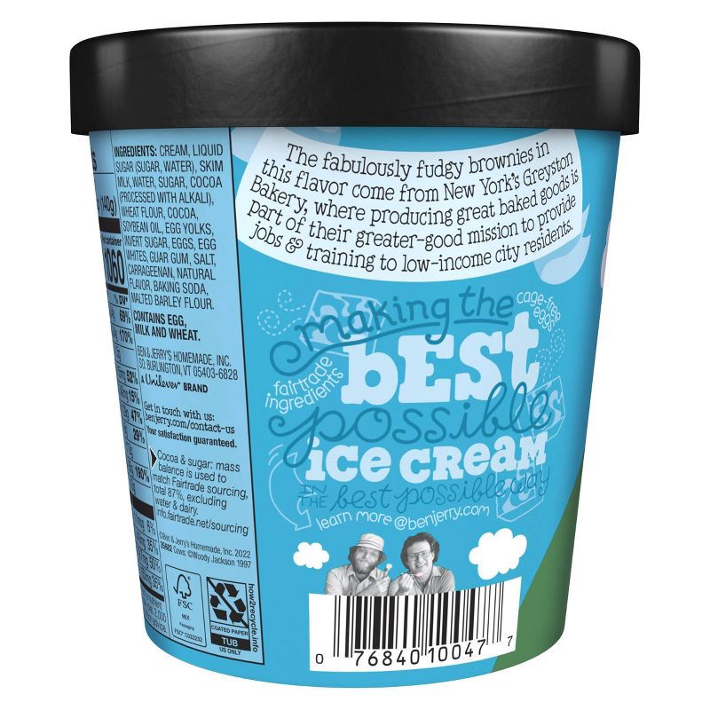 slide 2 of 5, Ben & Jerry's Ice Cream Chocolate Fudge Brownie - 16oz, 16 oz
