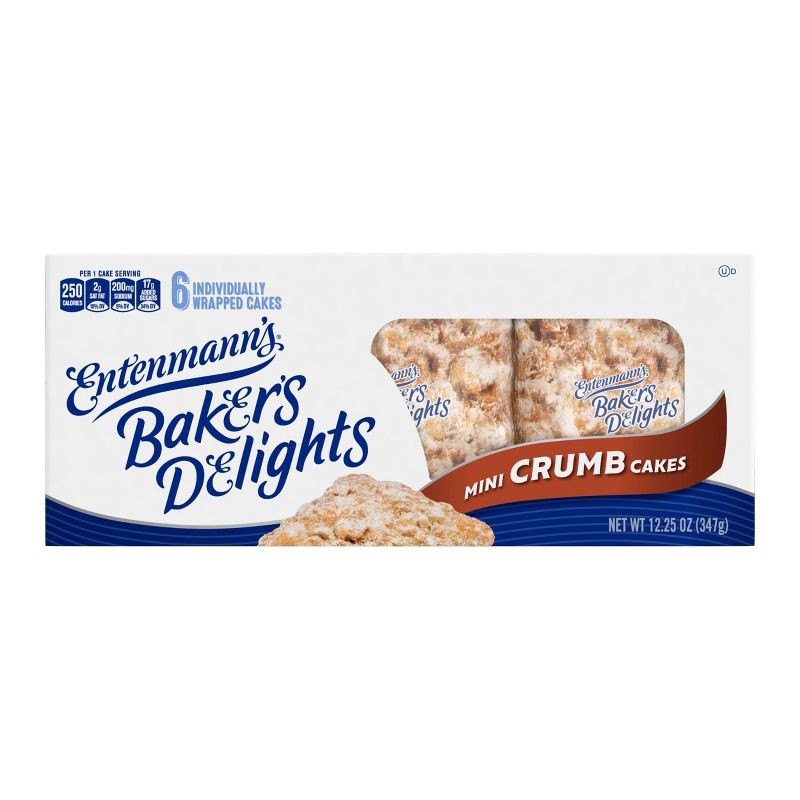 slide 8 of 8, Entenmann's Mini Crumb Cakes - 6ct/12.25oz, 6 ct, 12.25 oz