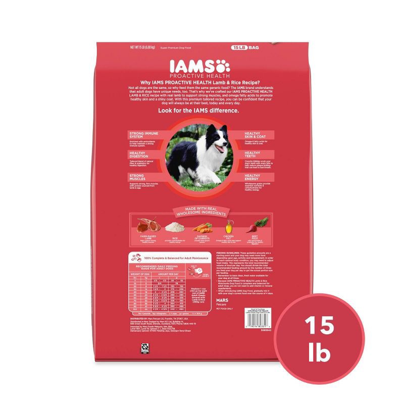 slide 2 of 12, IAMS Proactive Health Minichunks Lamb and Rice Flavor Dry Dog Food - 15lbs, 15 lb