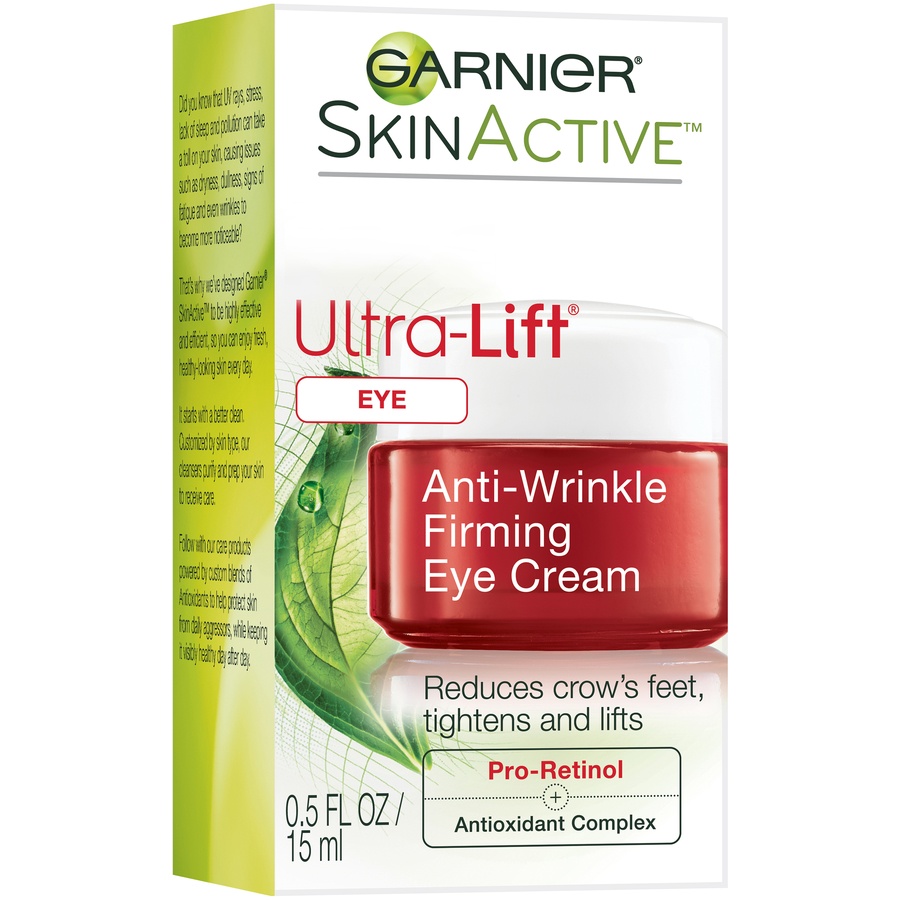 slide 2 of 7, Garnier SkinActive Ultra-Lift Anti-Wrinkle Firming Eye Cream, 0.5 fl oz