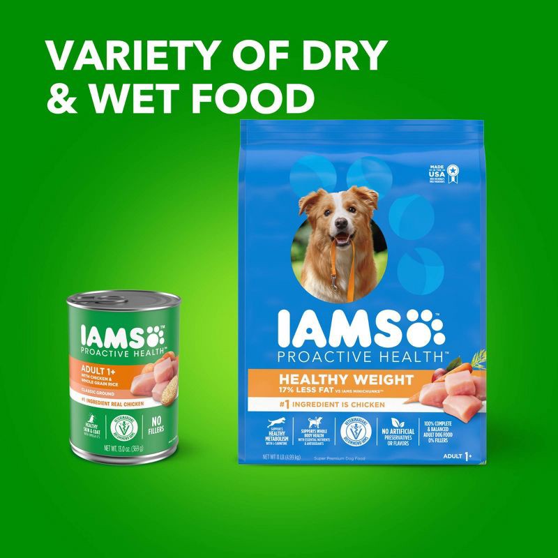 slide 11 of 11, IAMS Proactive Health Weight Control Grain with Chicken Flavor Dry Dog Food - 15lbs, 15 lb