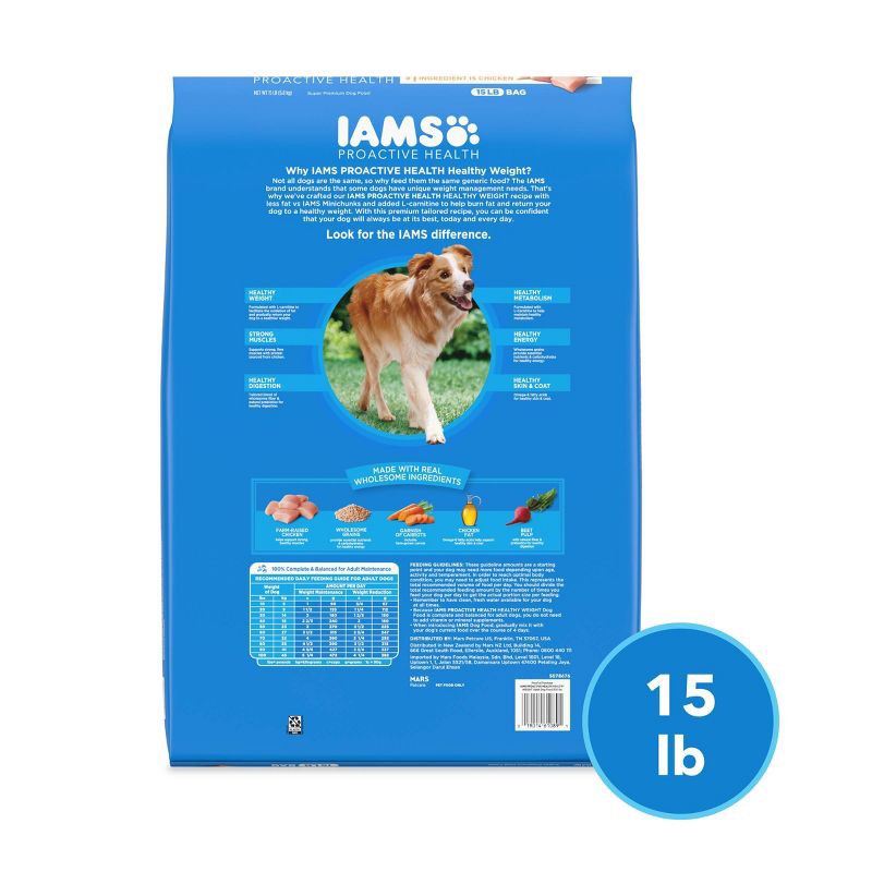 slide 2 of 11, IAMS Proactive Health Weight Control Grain with Chicken Flavor Dry Dog Food - 15lbs, 15 lb