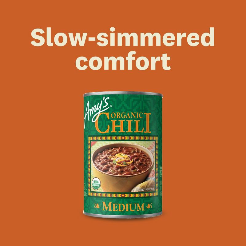 slide 8 of 10, Amy's Organic Gluten Free Medium Chili Soup - 14.7oz, 14.7 oz
