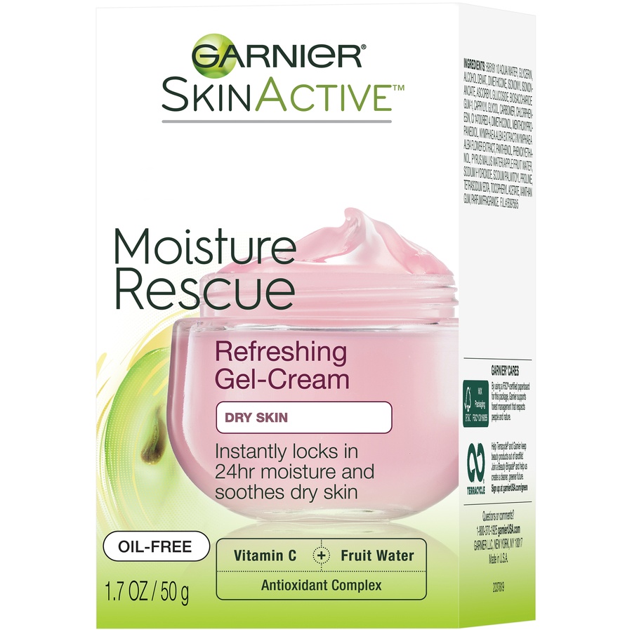 slide 4 of 8, Garnier SkinActive Moisture Rescue Refreshing Gel-Cream for Dry Skin, 1.7 oz