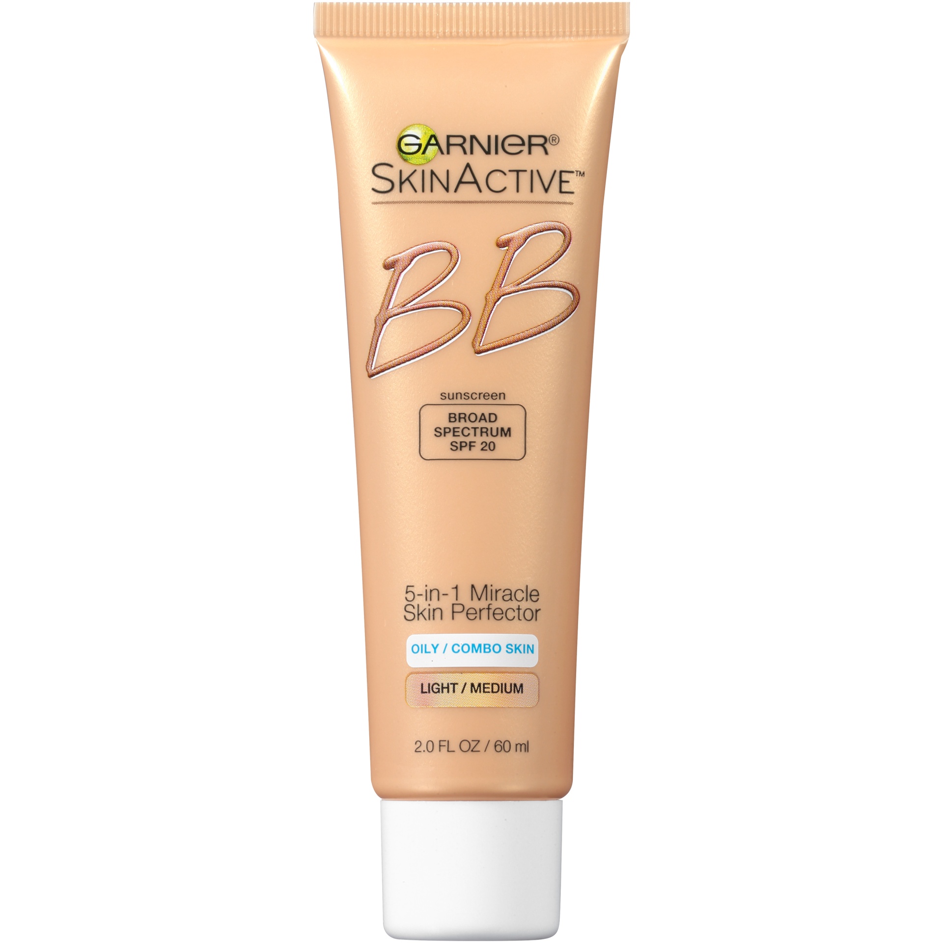 slide 4 of 7, Garnier SkinActive Miracle Skin Perfector BB Cream Oily/Combo Skin Light/Medium, 2 fl oz