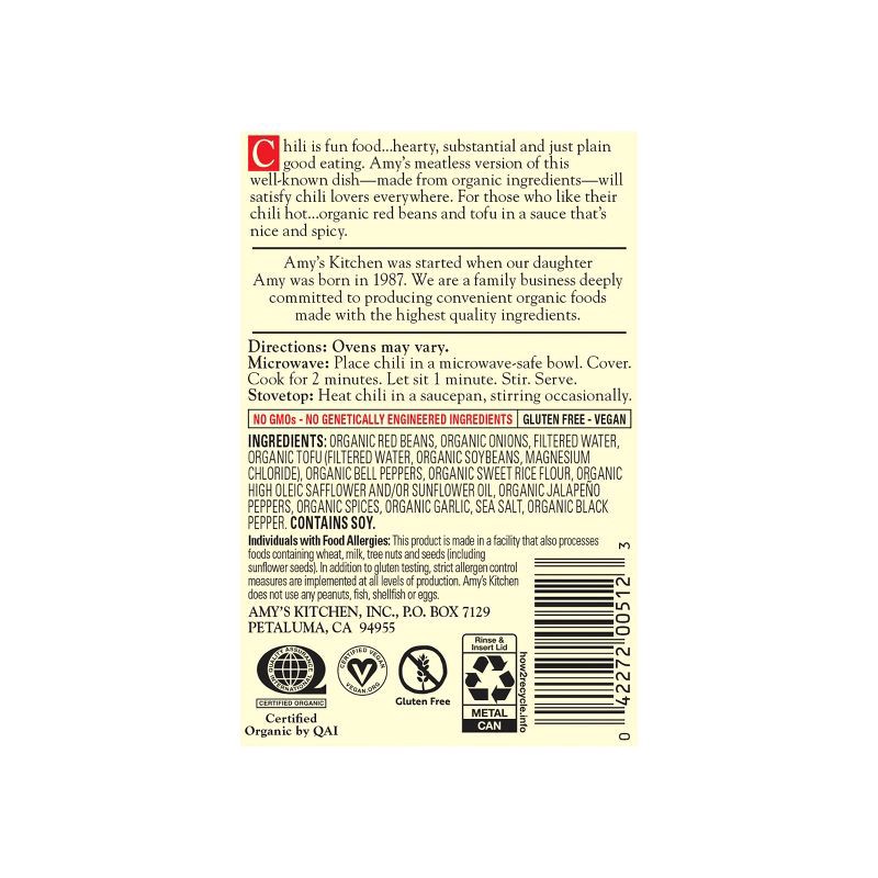 slide 2 of 9, Amy's Organic Gluten Free Spicy Chili Soup - 14.7oz, 14.7 oz
