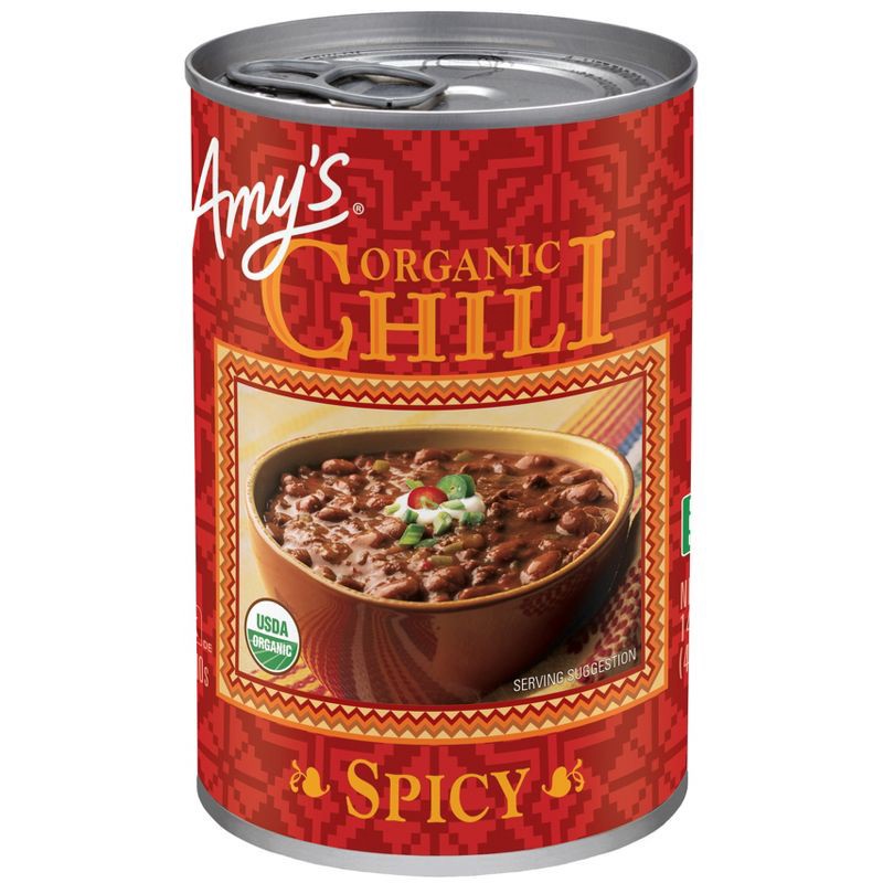 slide 1 of 9, Amy's Organic Gluten Free Spicy Chili Soup - 14.7oz, 14.7 oz