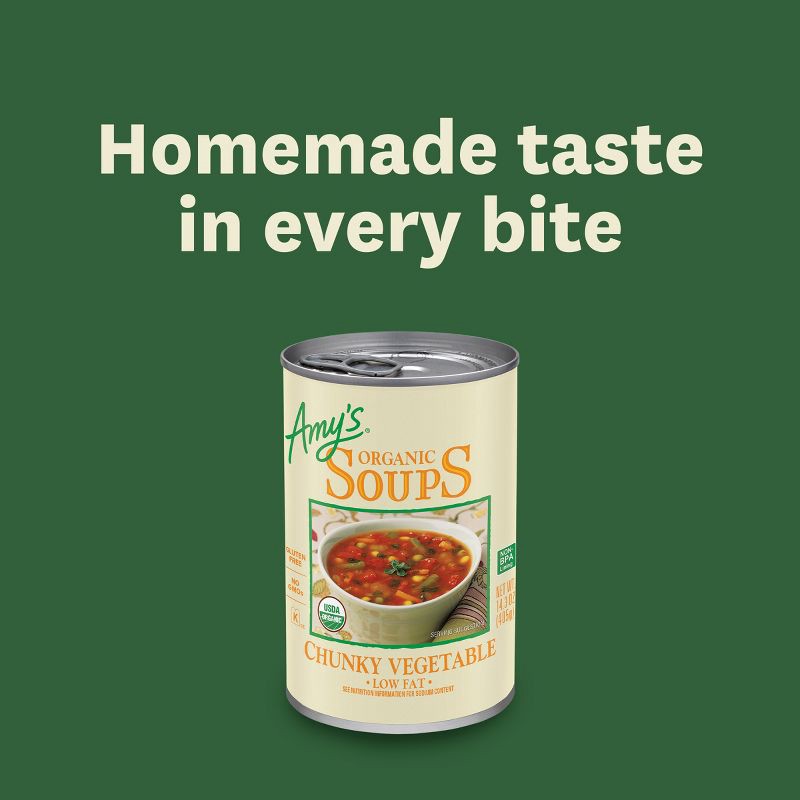 slide 8 of 10, Amy's Organic Gluten Free Low Fat Chunky Vegetable Soup - 14.3oz, 14.3 oz
