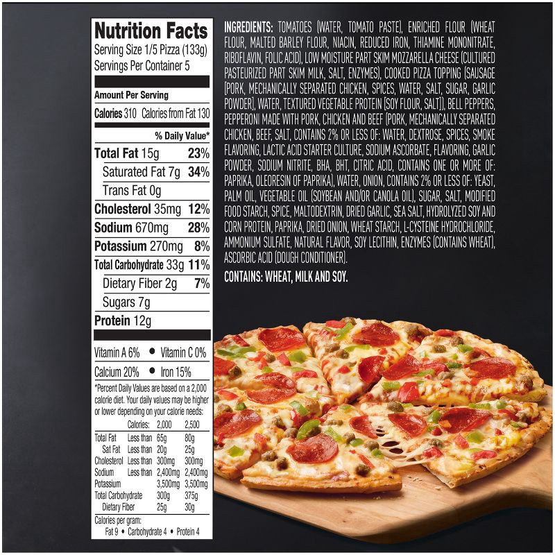 slide 5 of 10, Red Baron Supreme Classic Crust Frozen Pizza - 23.45oz, 23.45 oz