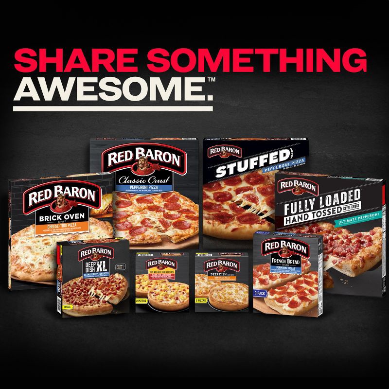 slide 6 of 10, Red Baron Supreme Classic Crust Frozen Pizza - 23.45oz, 23.45 oz