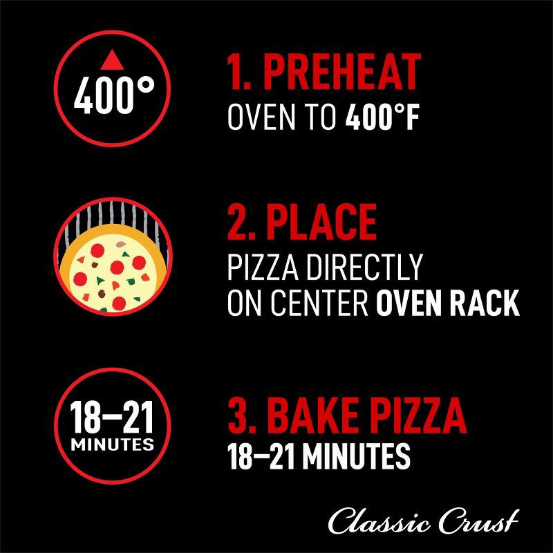 slide 9 of 10, Red Baron Supreme Classic Crust Frozen Pizza - 23.45oz, 23.45 oz