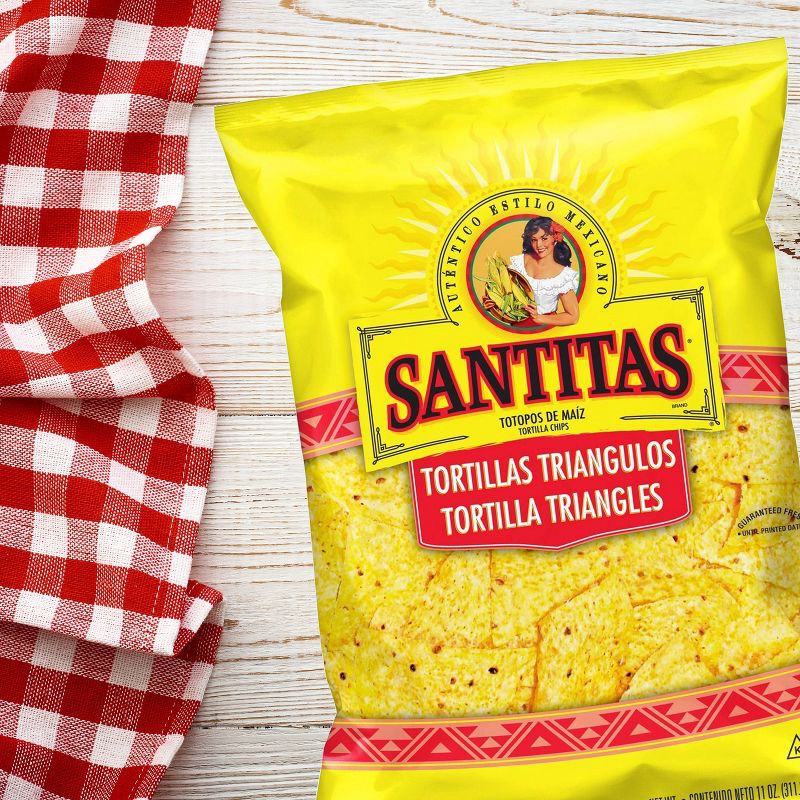 slide 3 of 3, Santitas Yellow Corn Tortilla Chips Triangles - 11oz, 11 oz