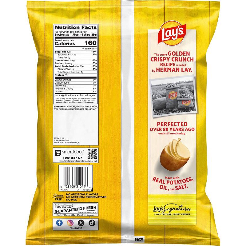 slide 2 of 8, Lay's Classic Party Size Potato Chips - 13oz, 13 oz