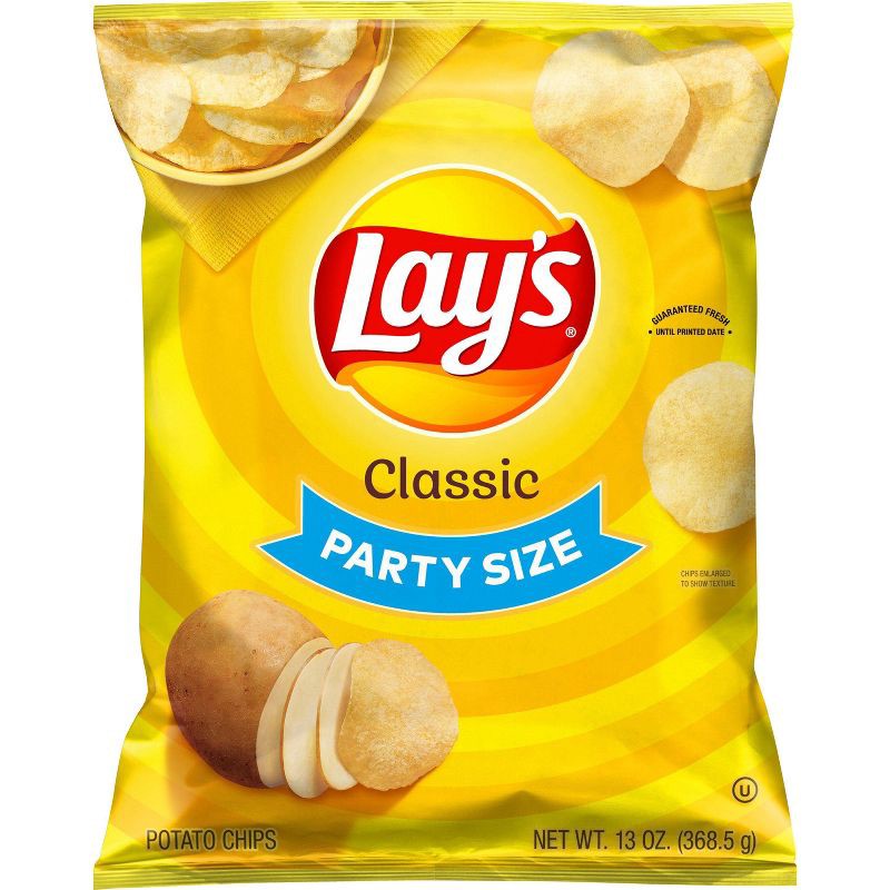 slide 1 of 4, Lay's Classic Potato Chips - 13oz, 13 oz