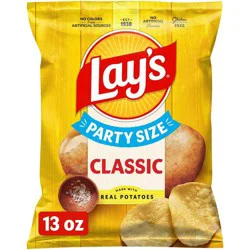 Lay's Classic Party Size Potato Chips - 13oz