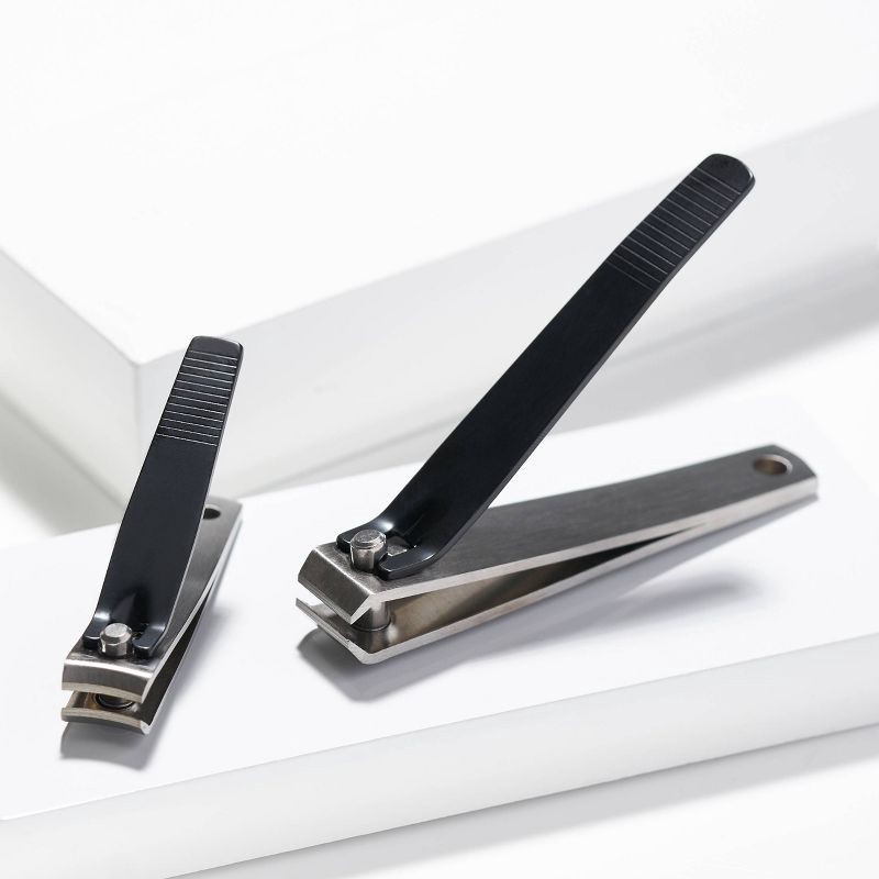 slide 3 of 6, Tweezerman Stainless Steel Nail Clipper Set - 2ct, 2 ct