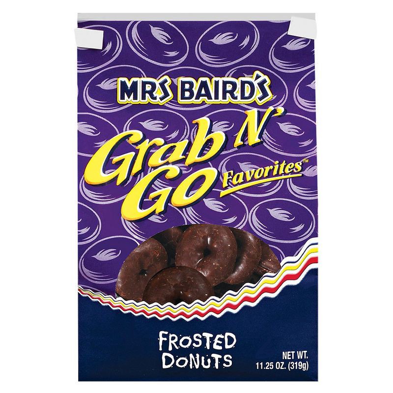 slide 1 of 4, Mrs Baird's Grab N' Go Favorites Chocolate Frosted Donuts - 11.25oz, 11.25 oz