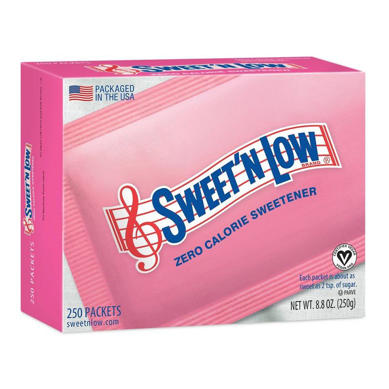 slide 1 of 6, Sweet'N Low Zero Calorie Sweetener Packets - 250/8.75oz, 250/8.75 oz