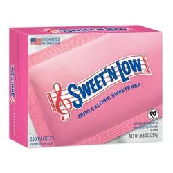 Sweet'N Low Zero Calorie Sweetener Packets - 250ct/8.8oz