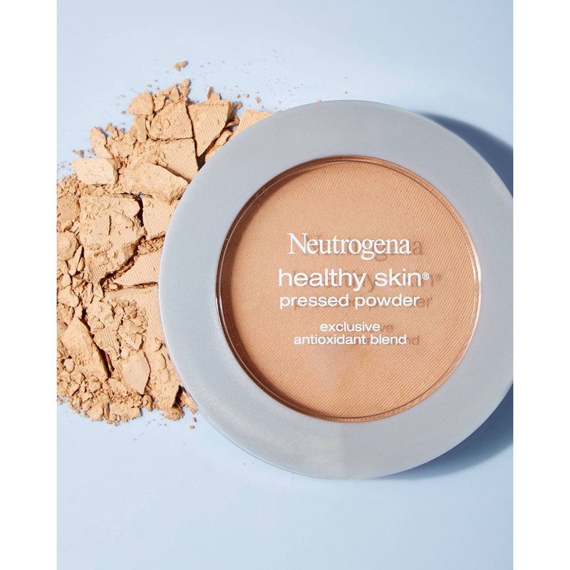 slide 3 of 6, Neutrogena Healthy Skin Pressed Makeup Powder Compact with Antioxidants & Pro Vitamin B5 to Even Skin Tone - 40 Medium - 0.34oz, 0.34 oz