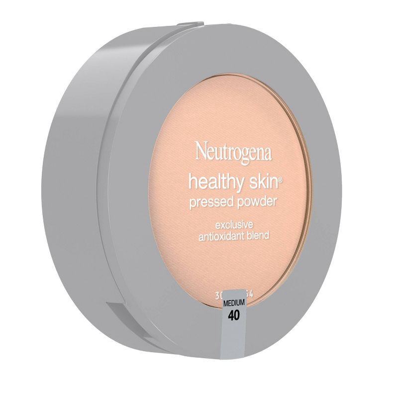 slide 2 of 6, Neutrogena Healthy Skin Pressed Makeup Powder Compact with Antioxidants & Pro Vitamin B5 to Even Skin Tone - 40 Medium - 0.34oz, 0.34 oz
