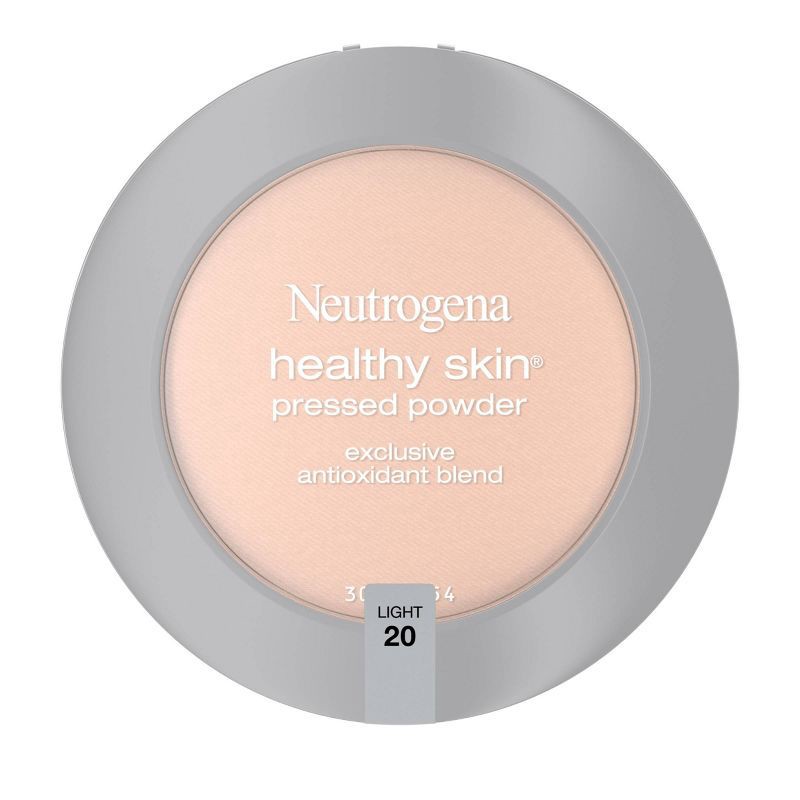 slide 1 of 6, Neutrogena Healthy Skin Pressed Makeup Powder Compact with Antioxidants & Pro Vitamin B5 to Even Skin Toner - 20 Light - 0.34oz, 0.34 oz