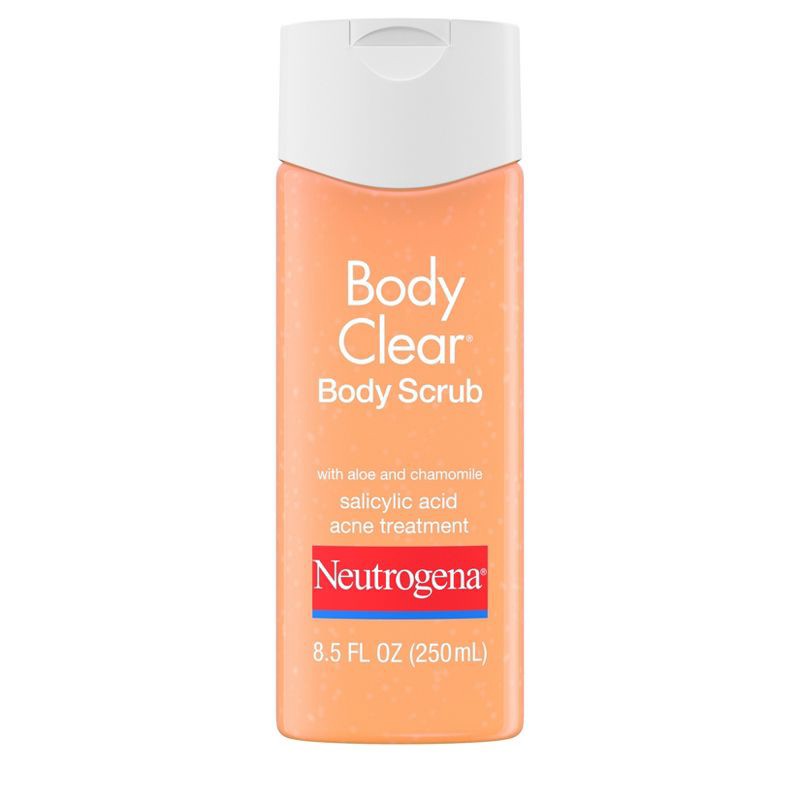 slide 1 of 7, Neutrogena Body Clear Acne Scented Body Scrub with Salicylic Acid - 8.5 fl oz, 8.5 fl oz