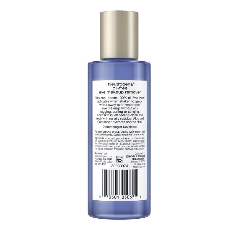 slide 2 of 8, Neutrogena Oil-Free Gentle Liquid Eye Makeup Remover - 5.5 fl oz, 5.5 fl oz