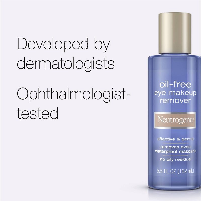 slide 4 of 8, Neutrogena Oil-Free Gentle Liquid Eye Makeup Remover - 5.5 fl oz, 5.5 fl oz