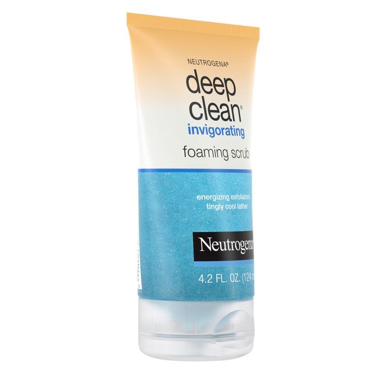 slide 4 of 7, Neutrogena Deep Clean Invigorating Foaming Facial Scrub with Glycerin - 4.2 fl oz, 4.2 fl oz